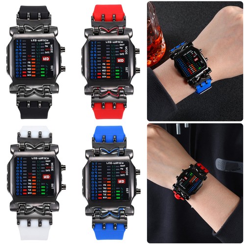Men led binary - binary, wrist
