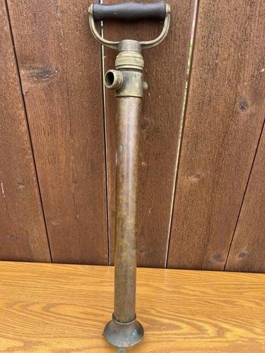 Vintage brass fire hose nozzle - brass,