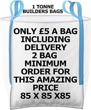 Builders Bag One Tonne FIBC Dumpy Bags 1 Ton Bulk Jumbo IBC Only ?5 per bag
