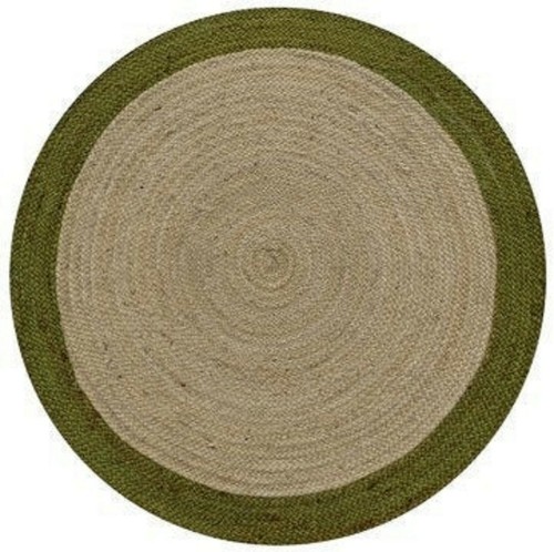 Rug round natural braided - , jute