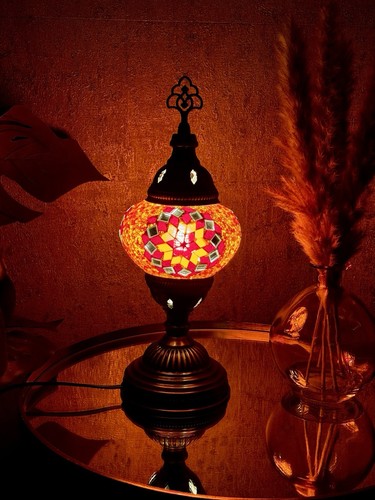 Orange red turkish mosaic - red,