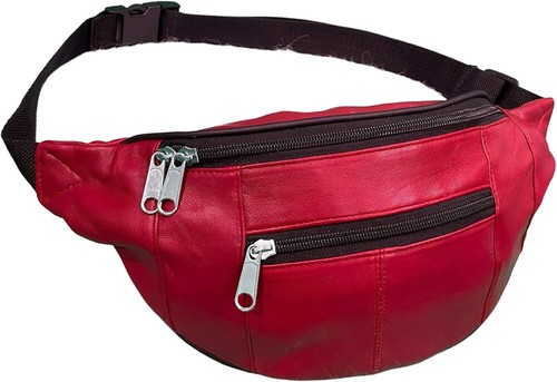 Genuine soft red - soft, leather