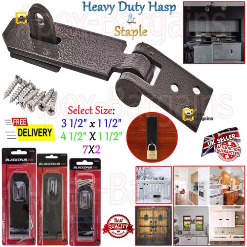 Heavy duty hasp - &, staple