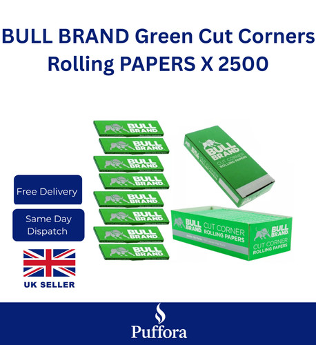 Bull brand green cut corner - brand,