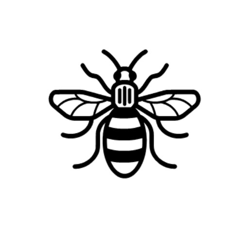 Manchester bee sticker decal - manchester,