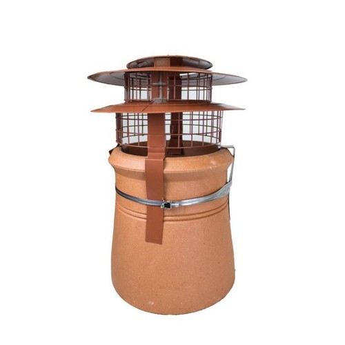 Anti down draught - down, cowl