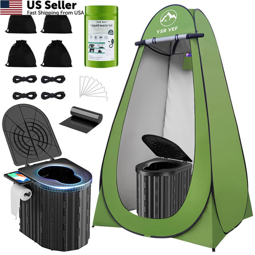 Camping toilet with pop - camping,