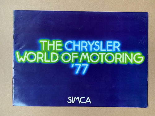 Chrysler simca world of - -,