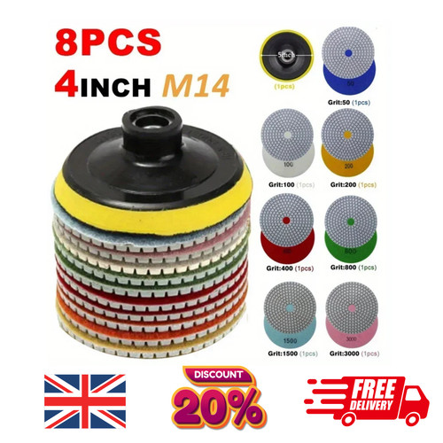 8pcs diamond polishing pads - 8pcs,