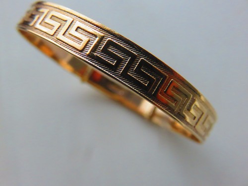 Gold greek key - greek, maidens
