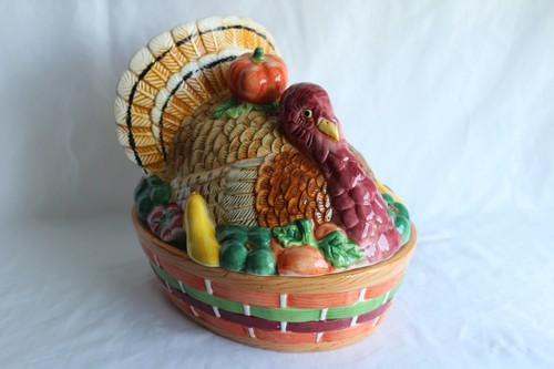 Vintage ceramic turkey - vintage,