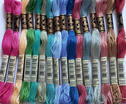 Dmc six stranded threads - six, pack