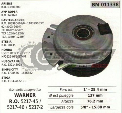 Electromagnetic clutch warner - clutch,