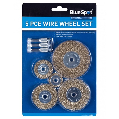 Bluespot wire wheel set pce - bluespot,