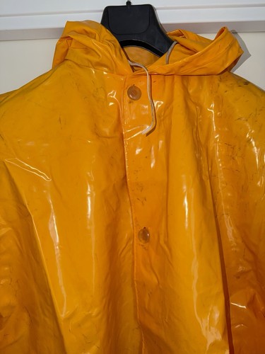 Vintage pvc raincoat rain - pvc, cape
