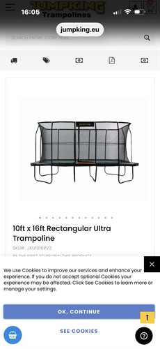 Jumpking trampoline 10ft - jumpking,