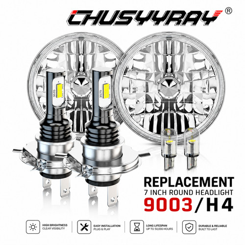 Pair 7inch round led - pair,