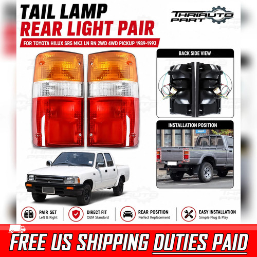 Pair rear lamp tail light - tail, for