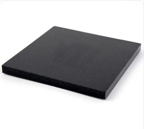 Small black granite trivet - black,