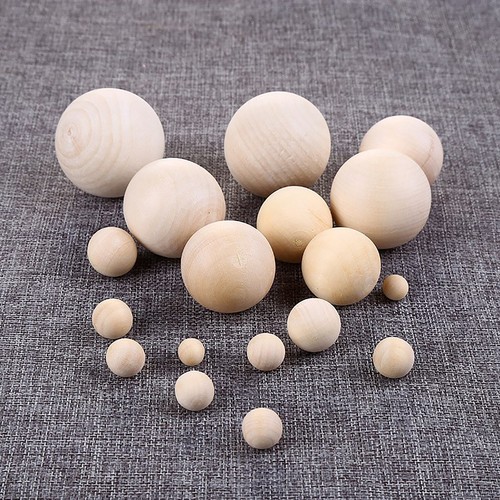 Natural round wooden - natural,