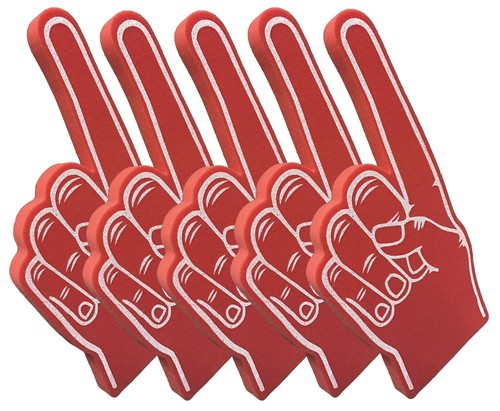 Giant foam finger hands - 5,