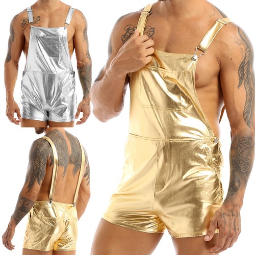 Mens metallic overalls - uk,