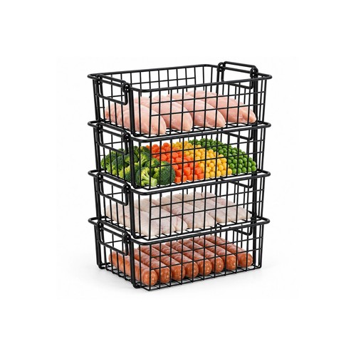 Freezer basket 37x18x15cm - 4x,