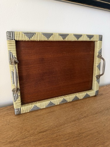 Vintage art deco serving tray - art,