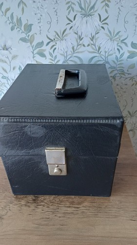 Vintage black vinyl storage - vintage,