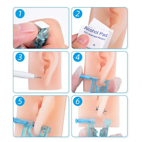 10pcs ear piercing - 10pcs, kit,