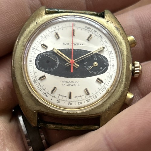Vintage 1970s waltham valjoux - vintage,