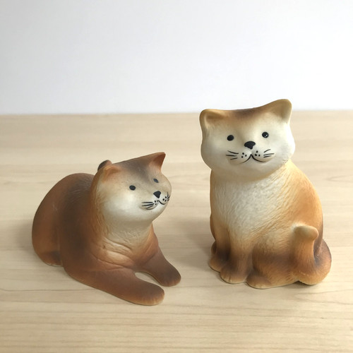 Ginger cat figurines - ginger,