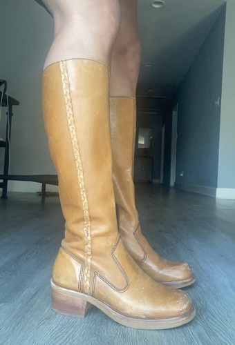 Vintage 70s leather - leather, campus