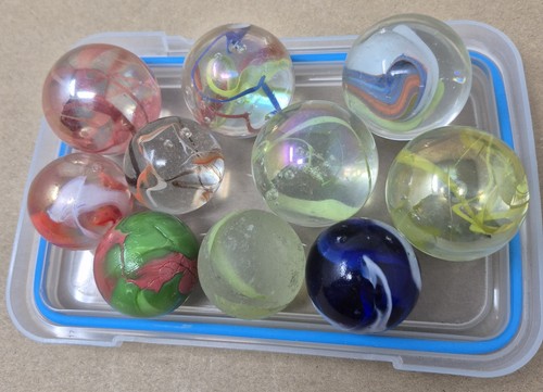 Vintage large marbles - marbles, 2