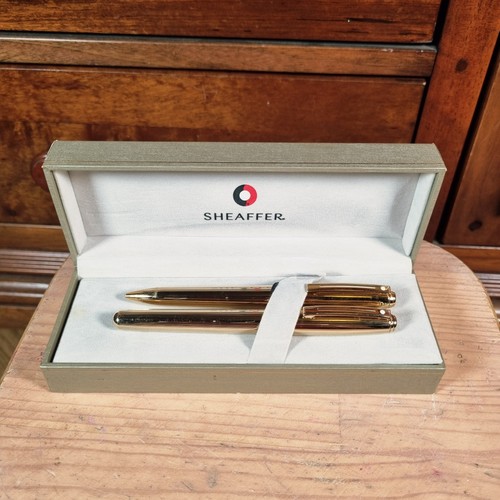 Vtg sheaffer white dot gold - vtg,