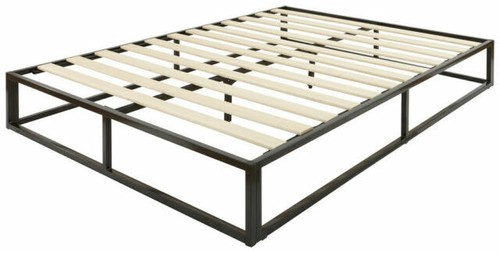Black double metal loft bed - metal,