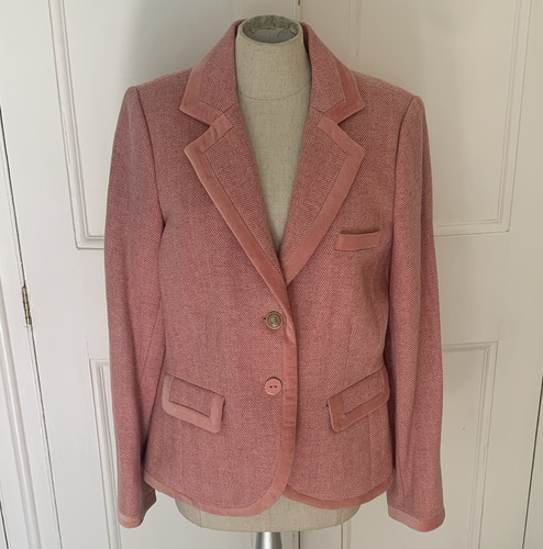 Joules pink tweed herringbone - pink,