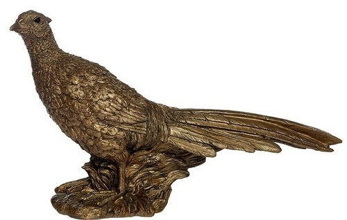 Resin bronze effect pheasant - resin,