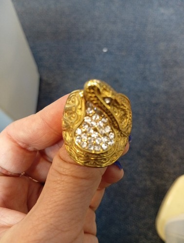 Saddle ring gold plated - ring,