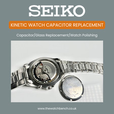 Seiko kinetic watch - watch, capacitor
