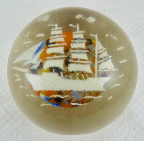 Paperweight glass antique - glass,