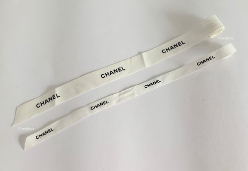Chanel logo white - chanel, ribbons