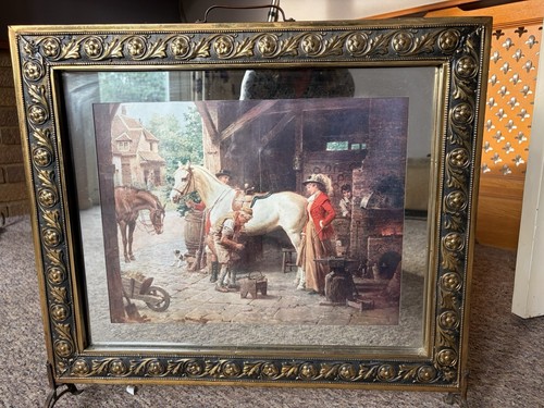 Vintage mirrored horse - horse, equine