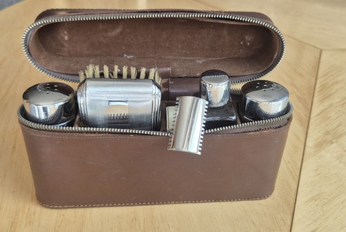 Vintage leather shaving and - leather,