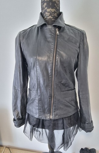 Massimo dutti leather jacket - massimo,