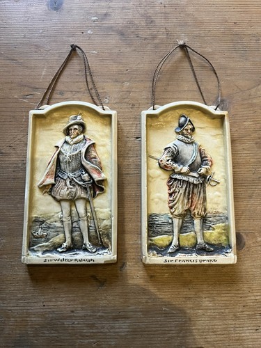 1927 painted ivorex plaque - 1927,