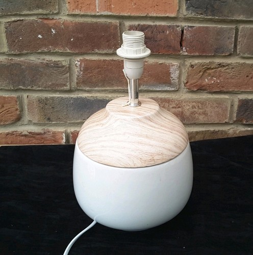 White table lamp stand base - white,
