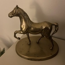 Vintage Solid Brass Horse On