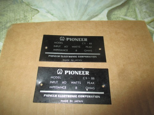 Pioneer metal speaker - cs-88,