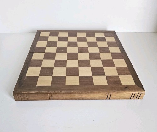 Vintage wooden chess board - vintage,